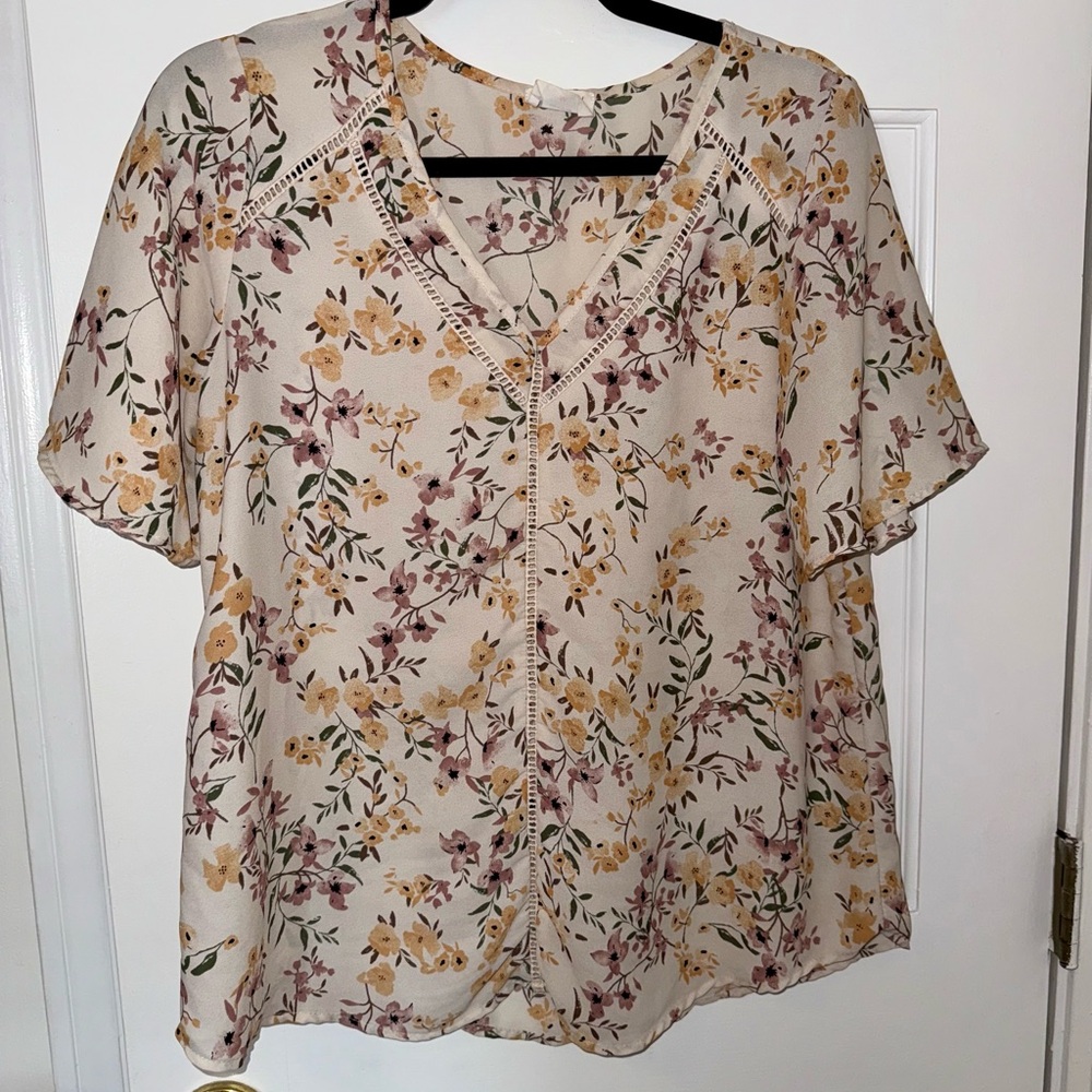 Sienna Sky Floral Boxy Blouse